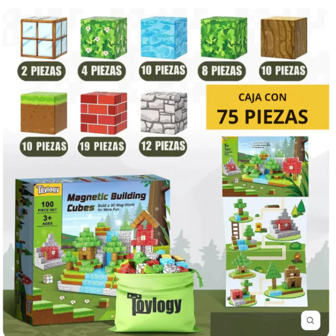 Bloques Magnéticos Minecraft - Edición Limitada 2025
