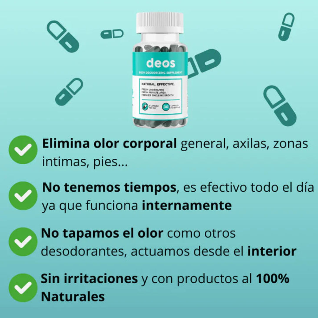 DEOS: DESODORANTE CORPORAL EN CÁPSULAS