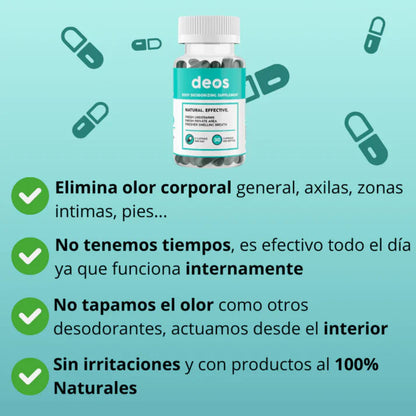 DEOS: DESODORANTE CORPORAL EN CÁPSULAS